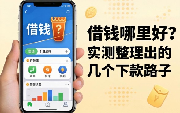 手机上借钱哪里好？实测整理出的几个下款路子