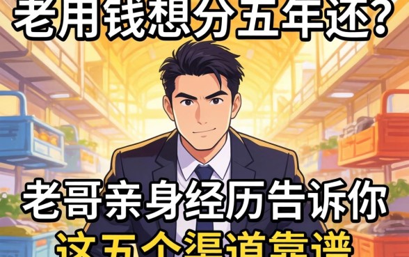 急用钱想分五年还？老哥亲身经历告诉你这五个渠道靠谱