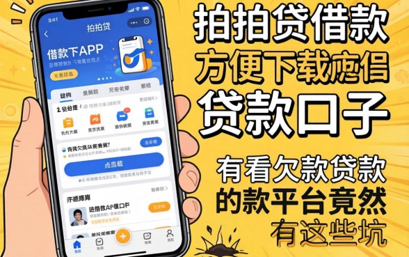 我试了像拍拍贷借款app下载一样方便的贷款口子，发现不看欠款的贷款平台竟然有这些坑