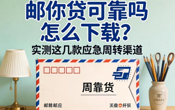 邮你贷可靠吗怎么下载？实测这几款应急周转渠道