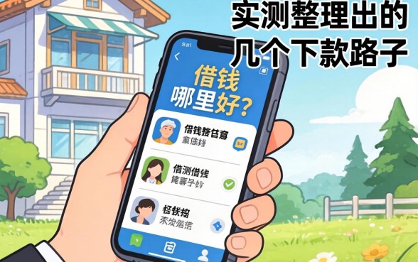 手机上借钱哪里好？实测整理出的几个下款路子