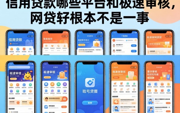 我试了十几个平台，发现信用贷款哪些平台和极速审核的网贷软件根本不是一回事