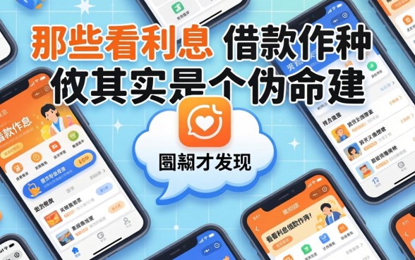 我试了一圈才发现，那些不看利息的借款软件其实是个伪命题