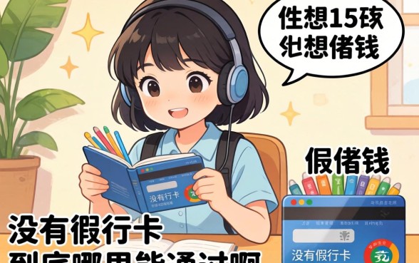 求助！今年15岁想借钱但没有银行卡，到底哪里能通过啊？