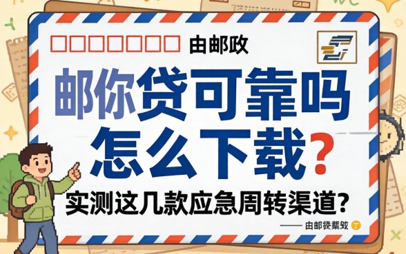 邮你贷可靠吗怎么下载？实测这几款应急周转渠道