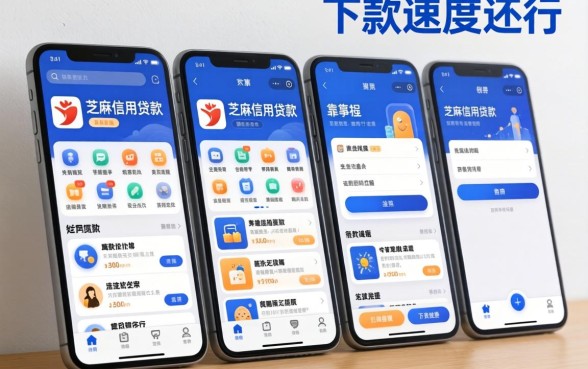 整理了几个依靠芝麻信用贷款的app，下款速度还行